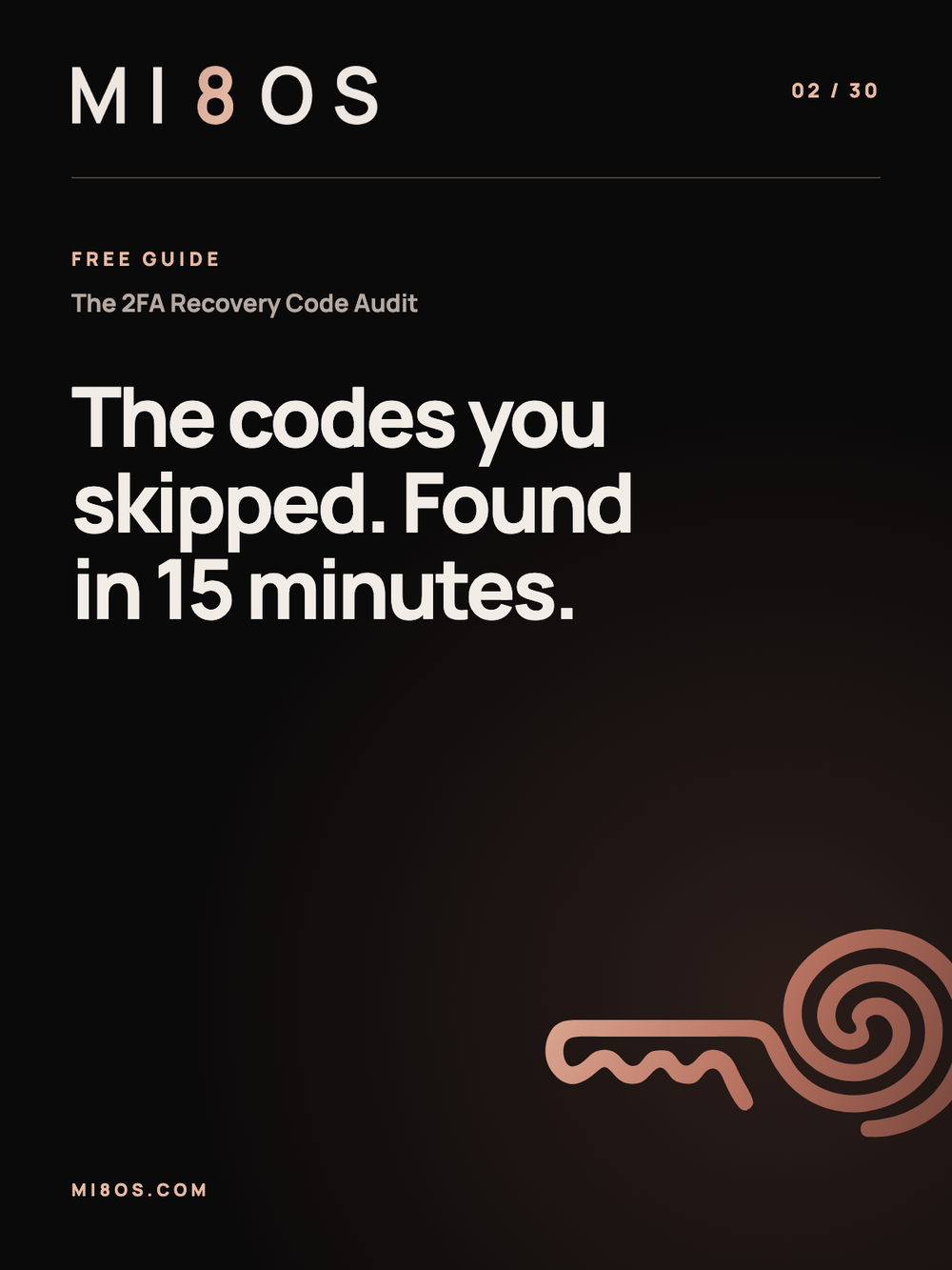 The 15-Minute 2FA Recovery Code Audit