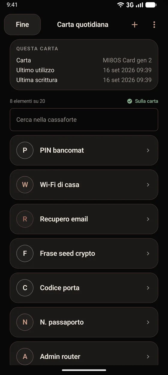 Android: Sfoglia i segreti salvati sulla tua carta