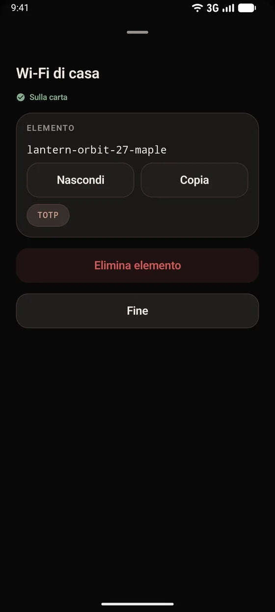 Android: Copia un segreto con un tocco
