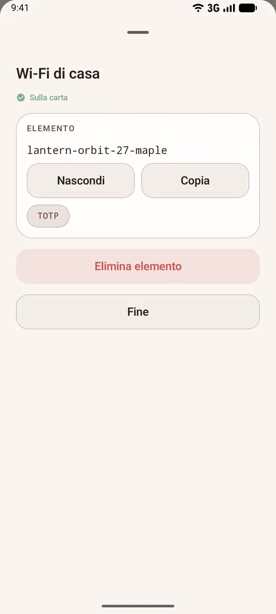 Android: Copia un segreto con un tocco