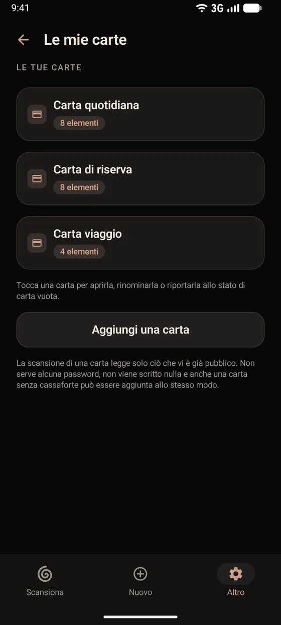 Android: Tieni sempre sott’occhio le tue carte