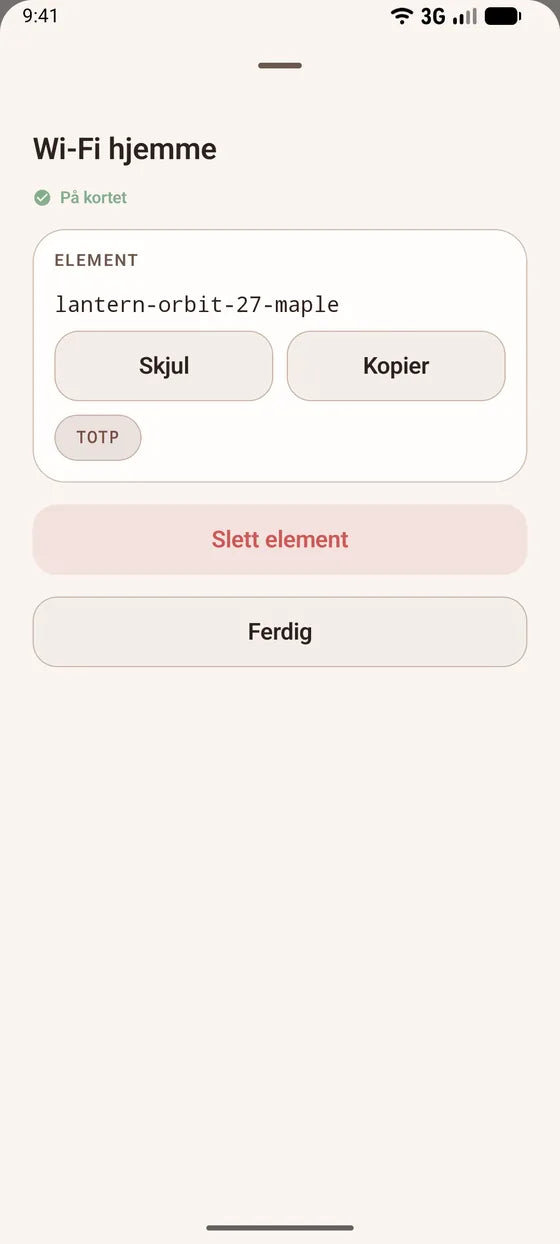 Android: Kopier en hemmelighet med ett trykk