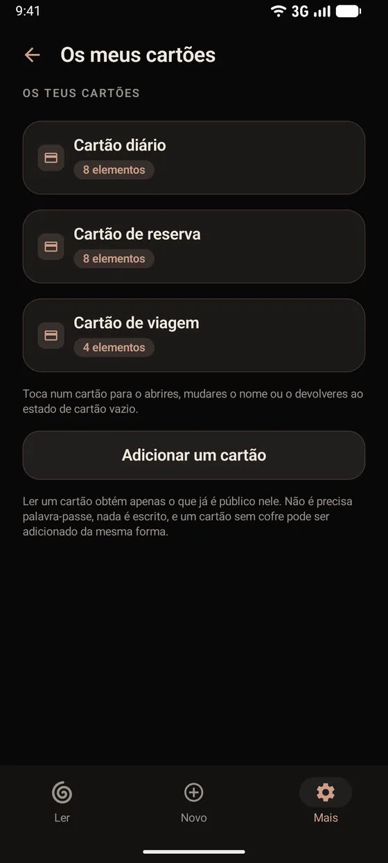 Android: Mantenha os seus cartões sempre à vista