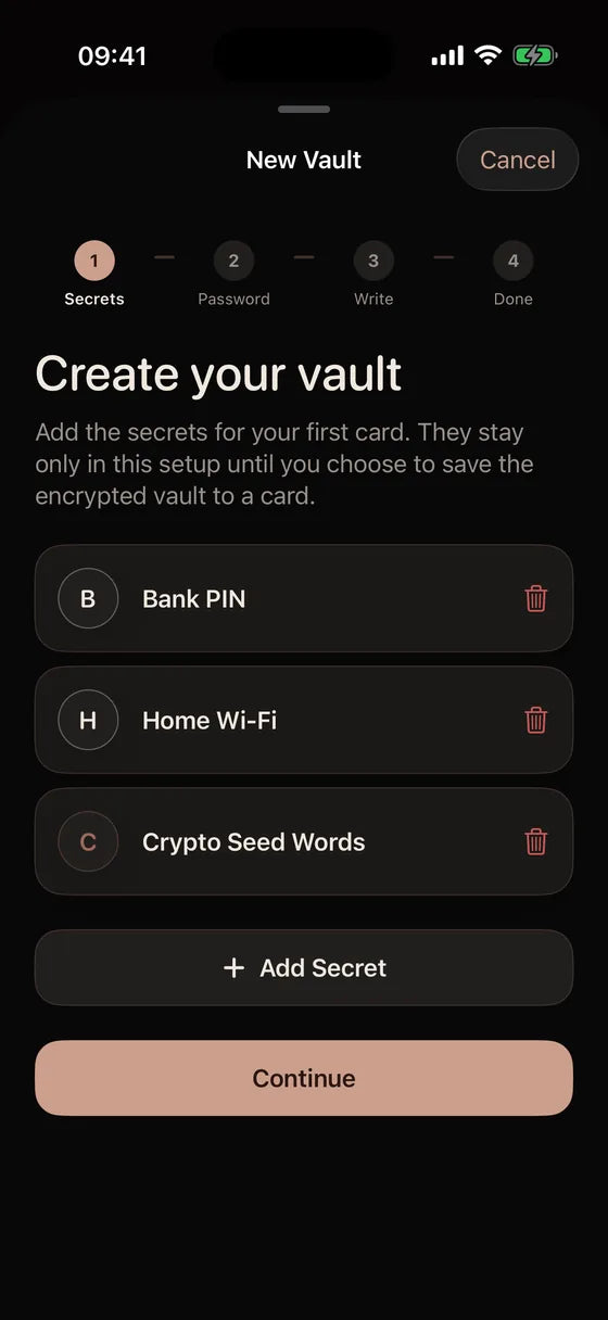 iOS: Create a vault for your essentials