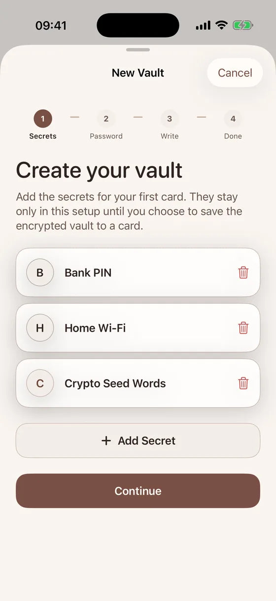 iOS: Create a vault for your essentials