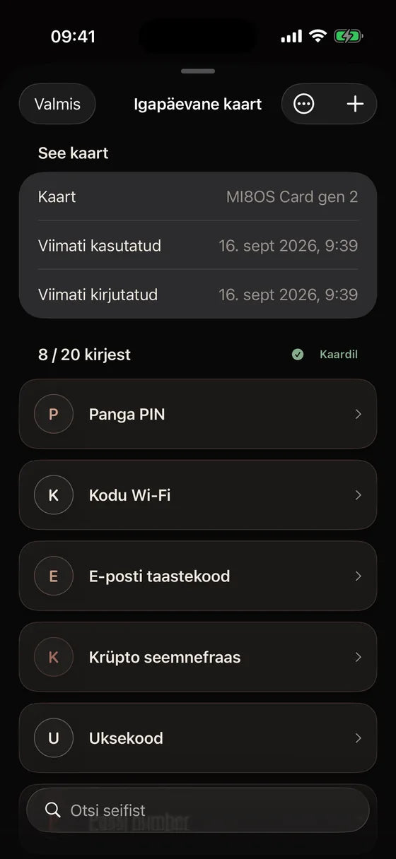 iOS: Leia iga saladus oma kaardilt