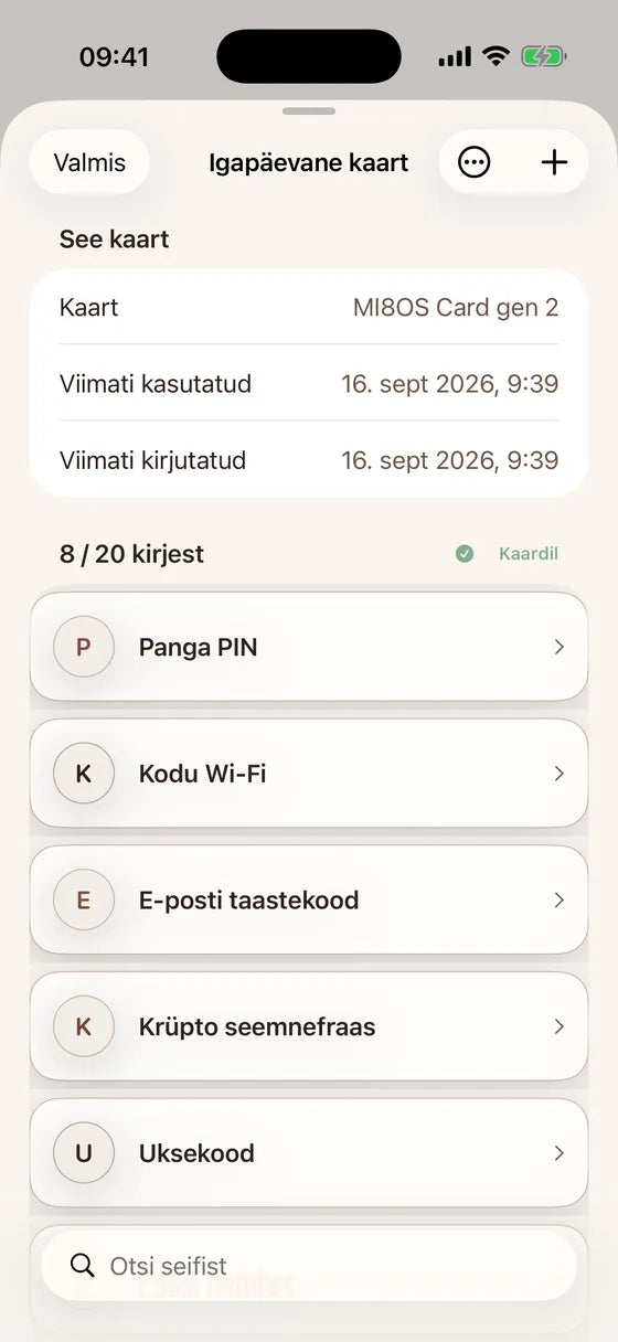 iOS: Leia iga saladus oma kaardilt
