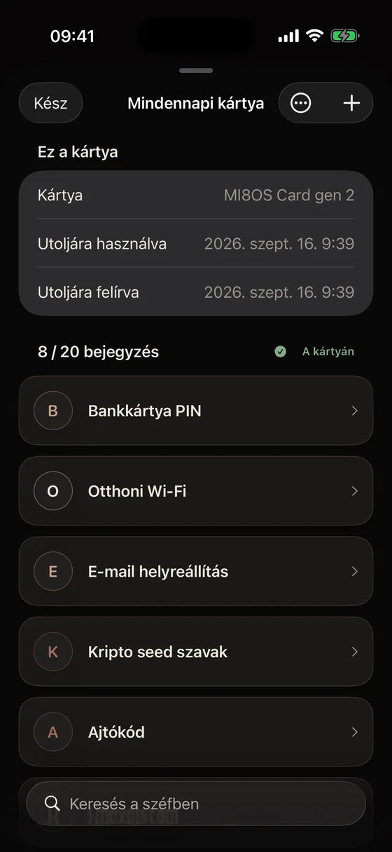 iOS: Találja meg titkait a kártyáján
