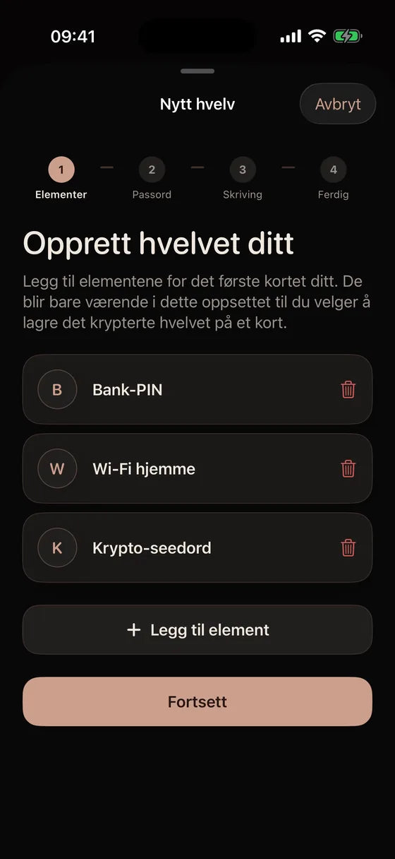 iOS: Lag et hvelv for det viktigste
