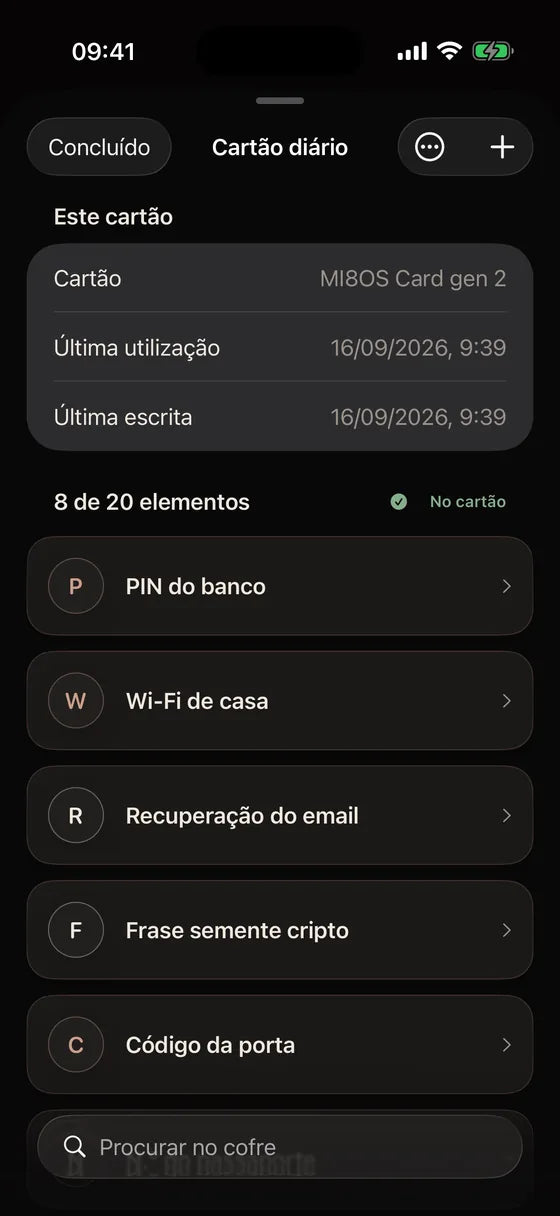 iOS: Encontre cada segredo no seu cartão